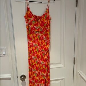 Zara floral midi dress